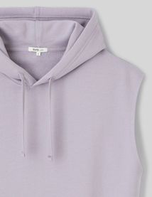 Sweat sans manches à capuche