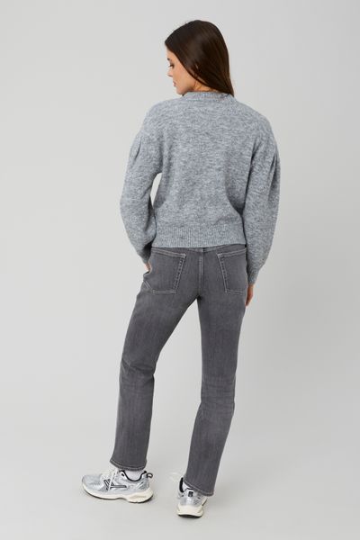 Pull col montant bijoux