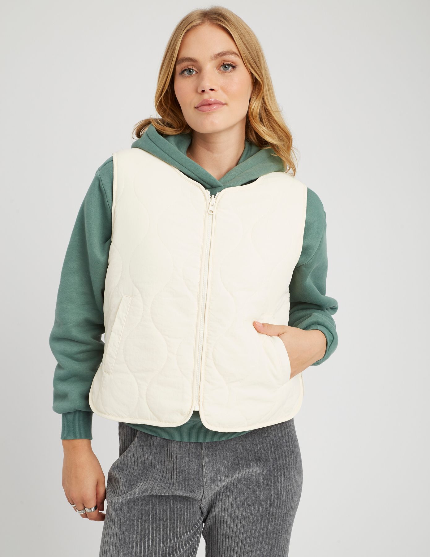 Gilet sans manches r&eacute;versible