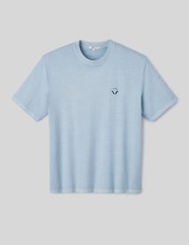 T-shirt lourd d&eacute;lav&eacute; brod&eacute;