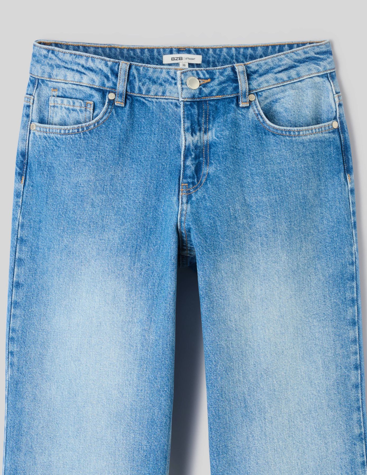Jean straight taille basse