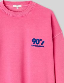 Sweat col rond imprim&eacute; &agrave; l&iquest;avant