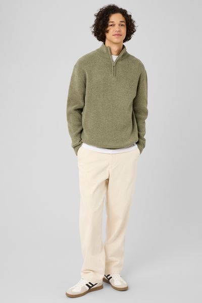 Pull chenille col montant