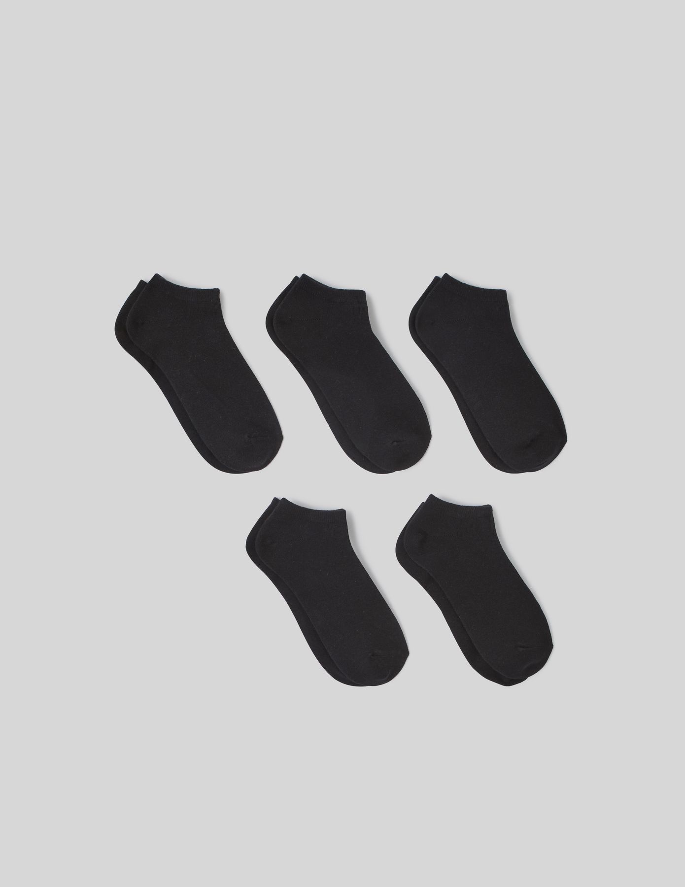 Lot de 5 paires de socquettes unies