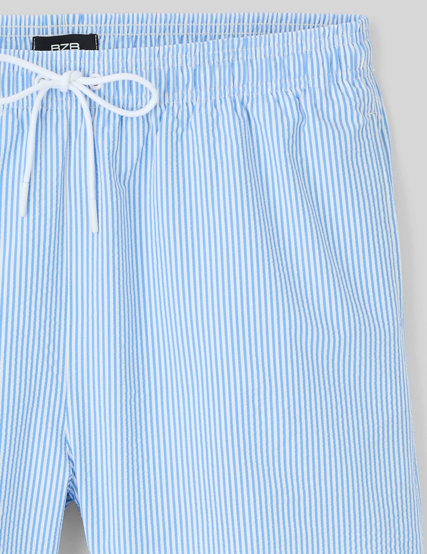 Short de bain en seersucker