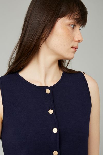 Pull milano boutonné