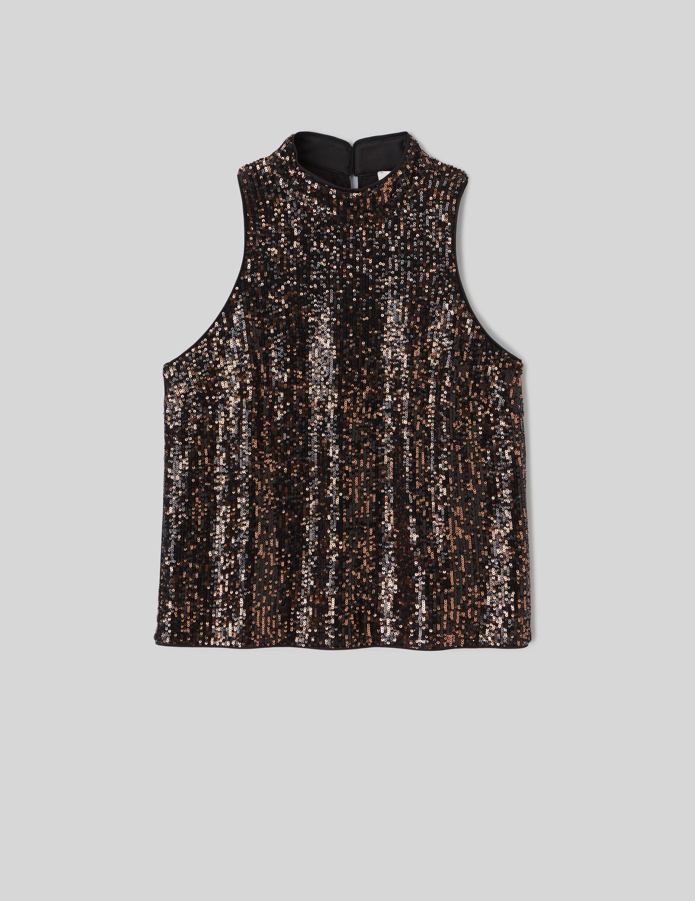 T-shirt sans manches à sequins