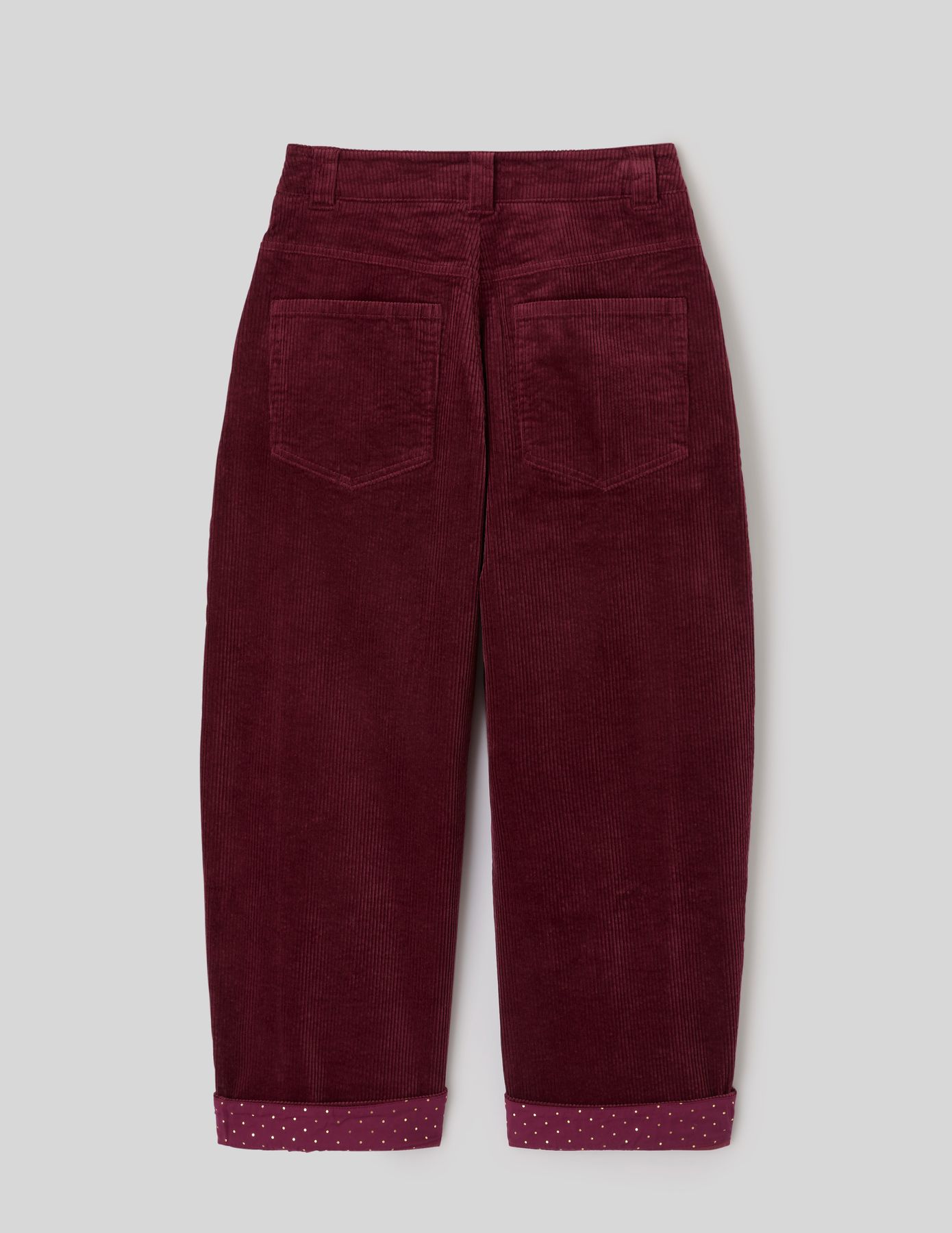 Pantalon balloon en velours