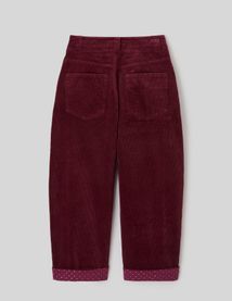 Pantalon balloon en velours