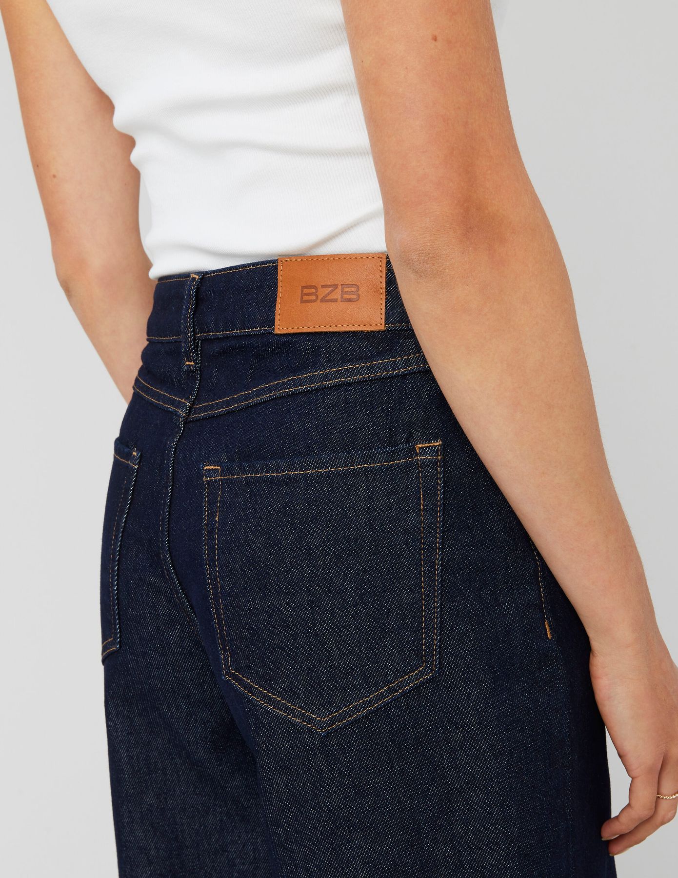 Jean wide leg taille standard