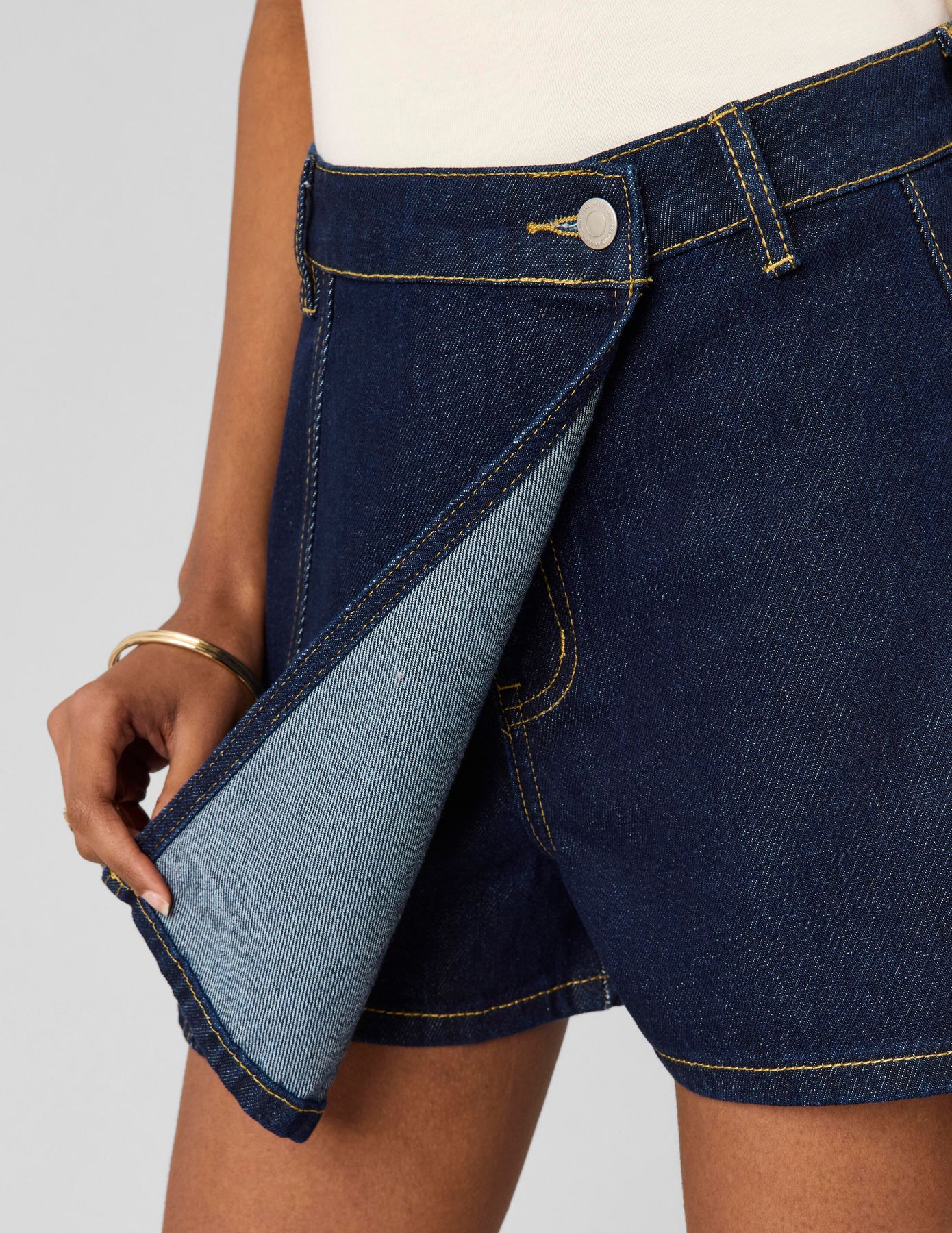 Jupe short en jean