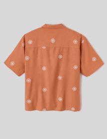 Chemise manches courtes brodée