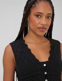 Gilet sans manches crochet
