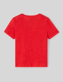 T-shirt en lin uni