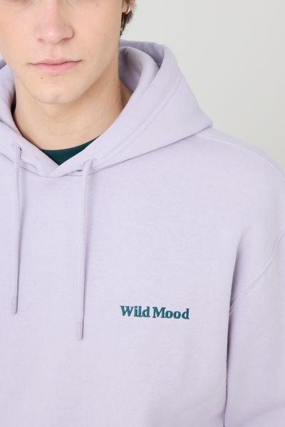 Sweat à capuche message brodé