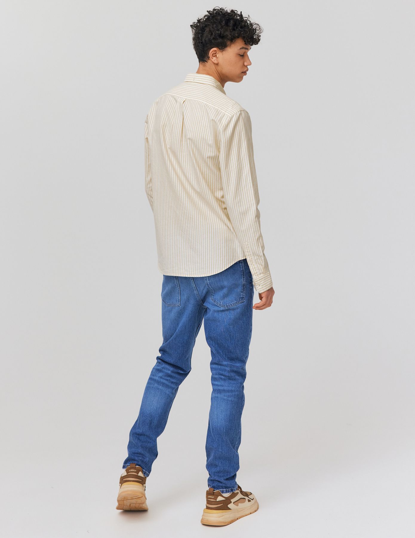 Chemise rayée droite