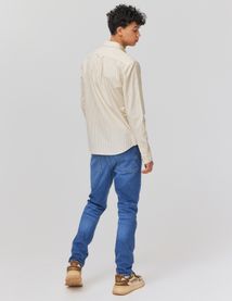 Chemise rayée droite