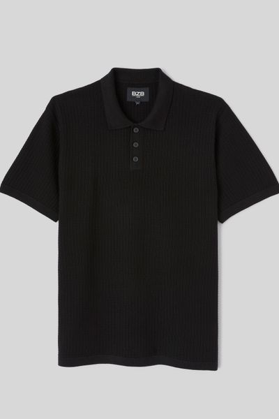 Polo maille c&ocirc;tel&eacute;e
