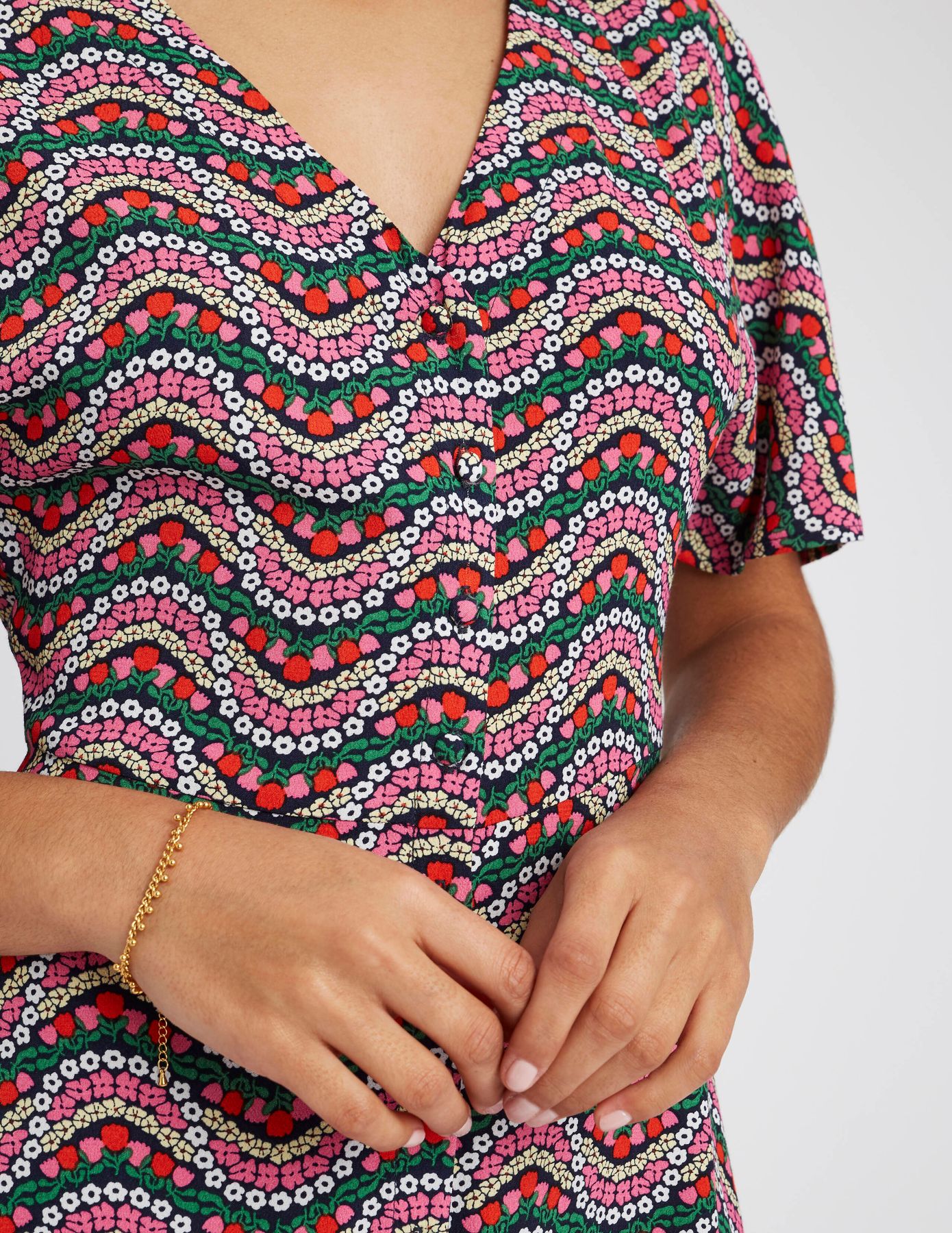 Robe courte imprimée