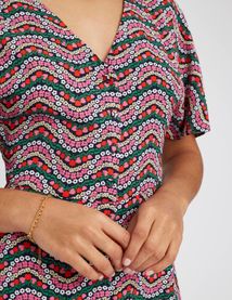 Robe courte imprimée