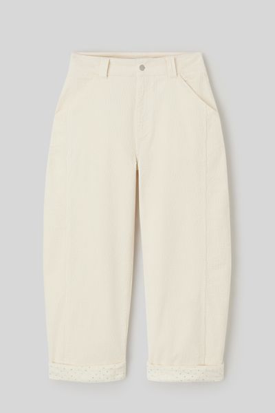 Pantalon balloon en velours
