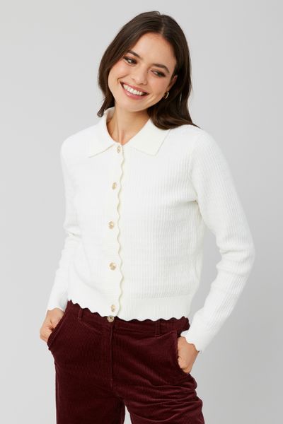 Gilet col polo boutonné