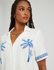 Chemise brodée