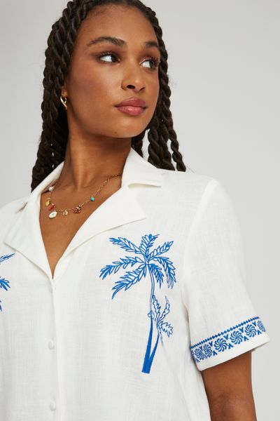 Chemise brodée