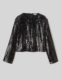 T-shirt manches longues sequins