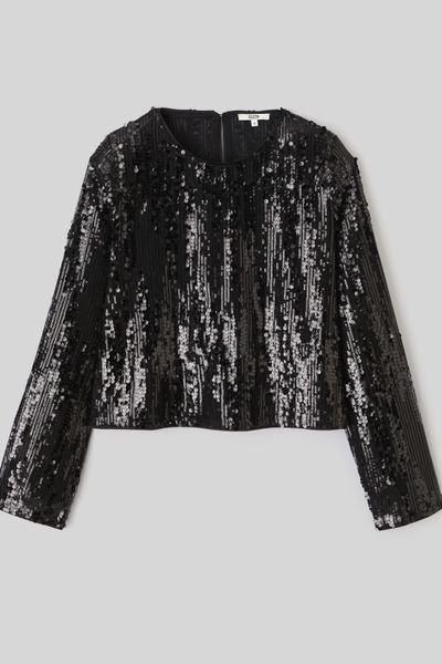 T-shirt manches longues sequins