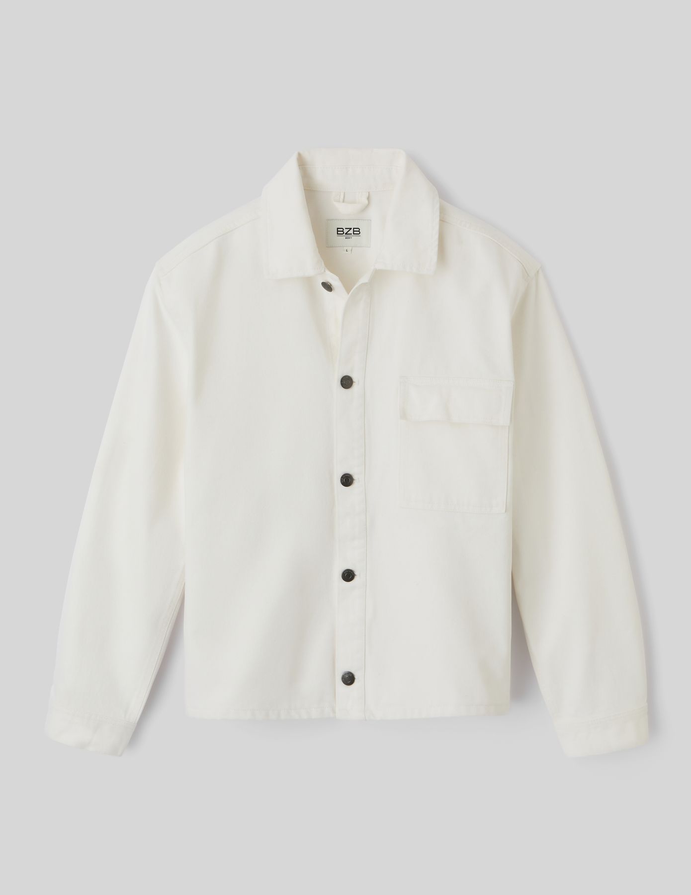 Veste boutonnée en twill