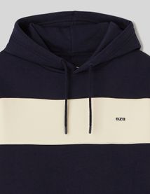 Sweat à capuche colorblock