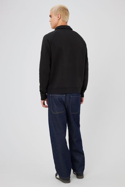 Sweat col polo zippé