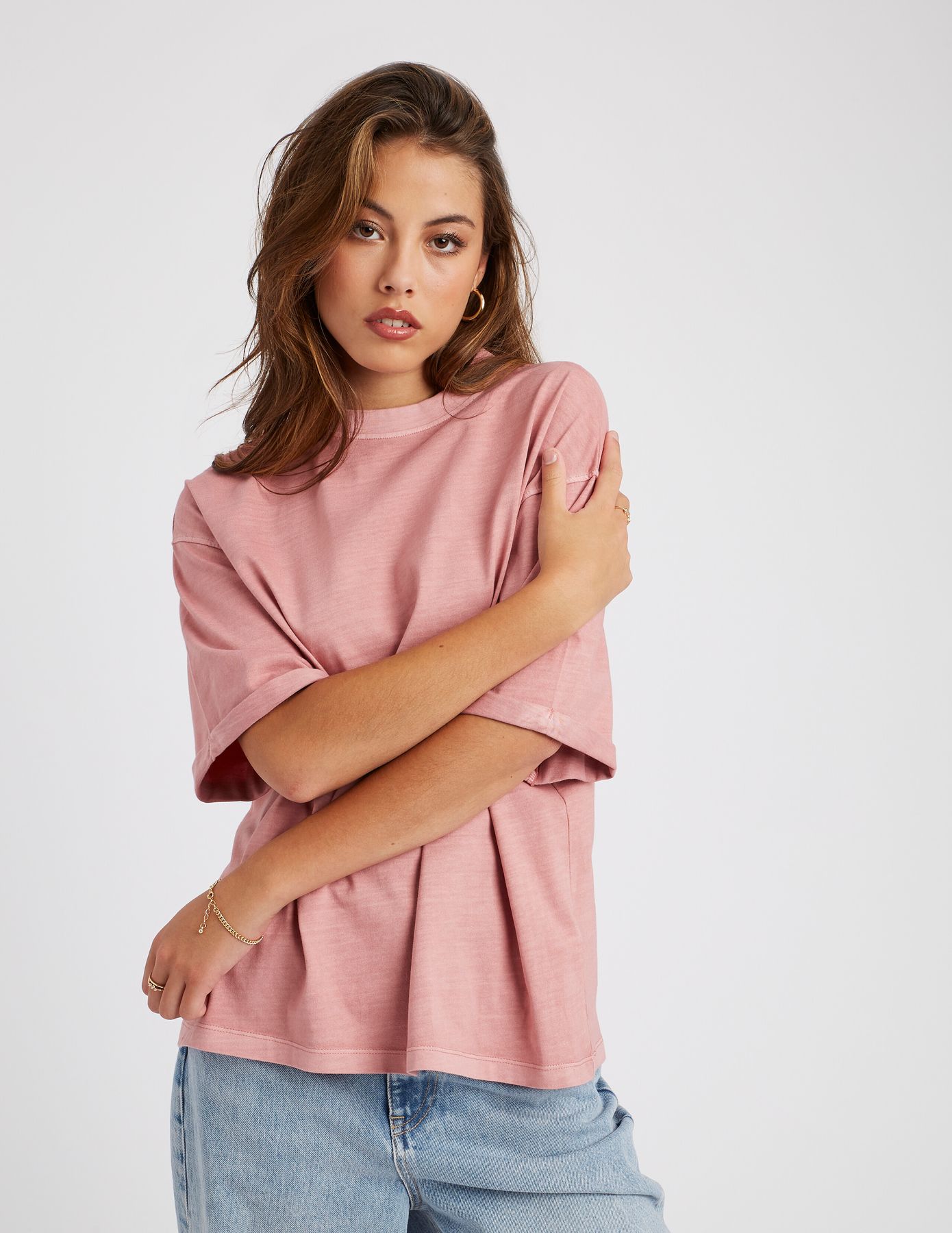 T-shirt d&eacute;lav&eacute; imprim&eacute;