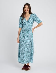 Robe longue imprimée