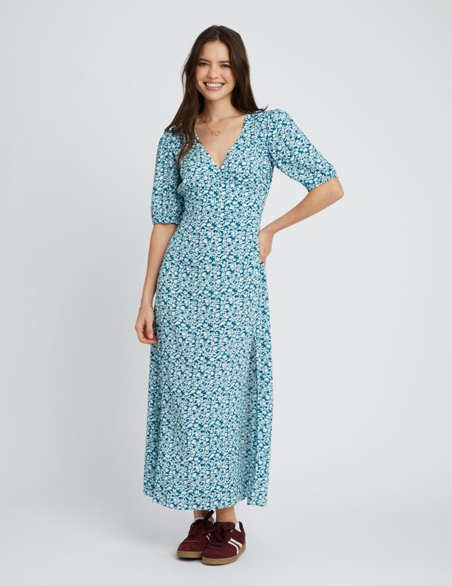 Robe longue imprimée