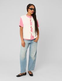 Gilet sans manches &agrave; n&oelig;uds