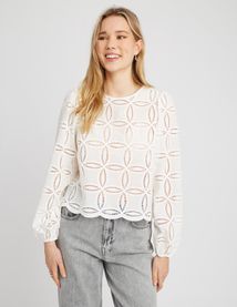 Blouse en broderie anglaise