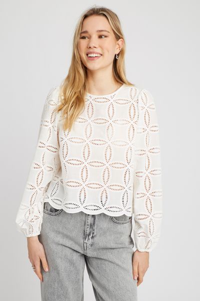 Blouse en broderie anglaise