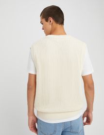 Pull uni sans manches