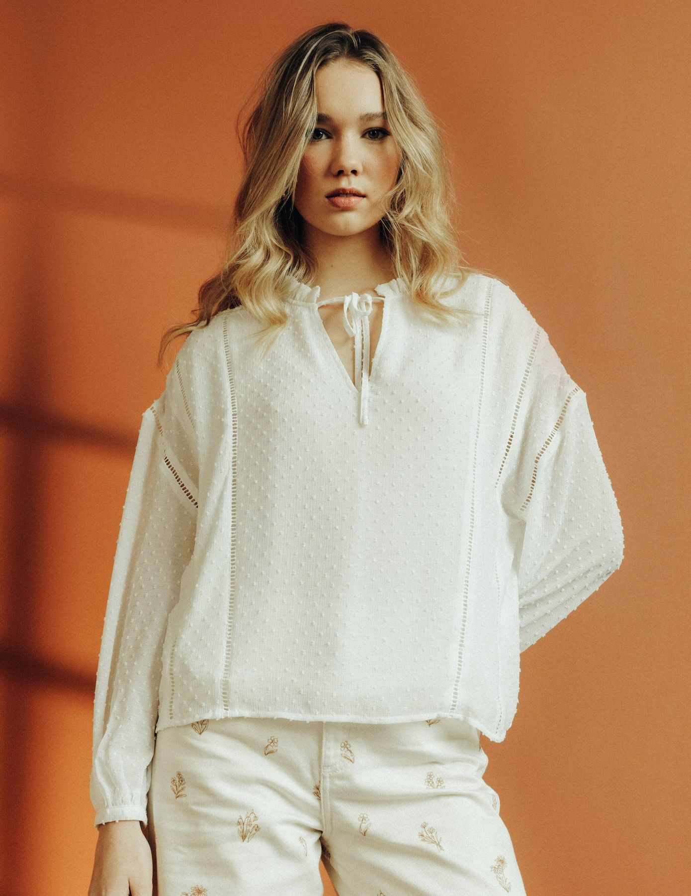 Blouse en plumetis