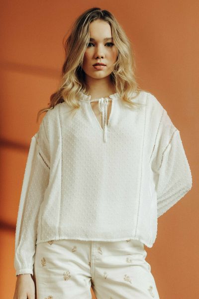 Blouse en plumetis