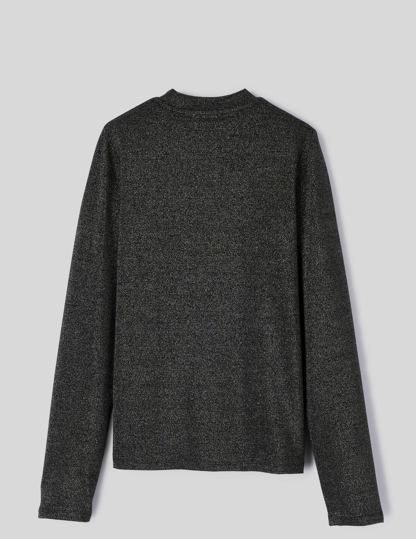 T-shirt col montant paillet&eacute;