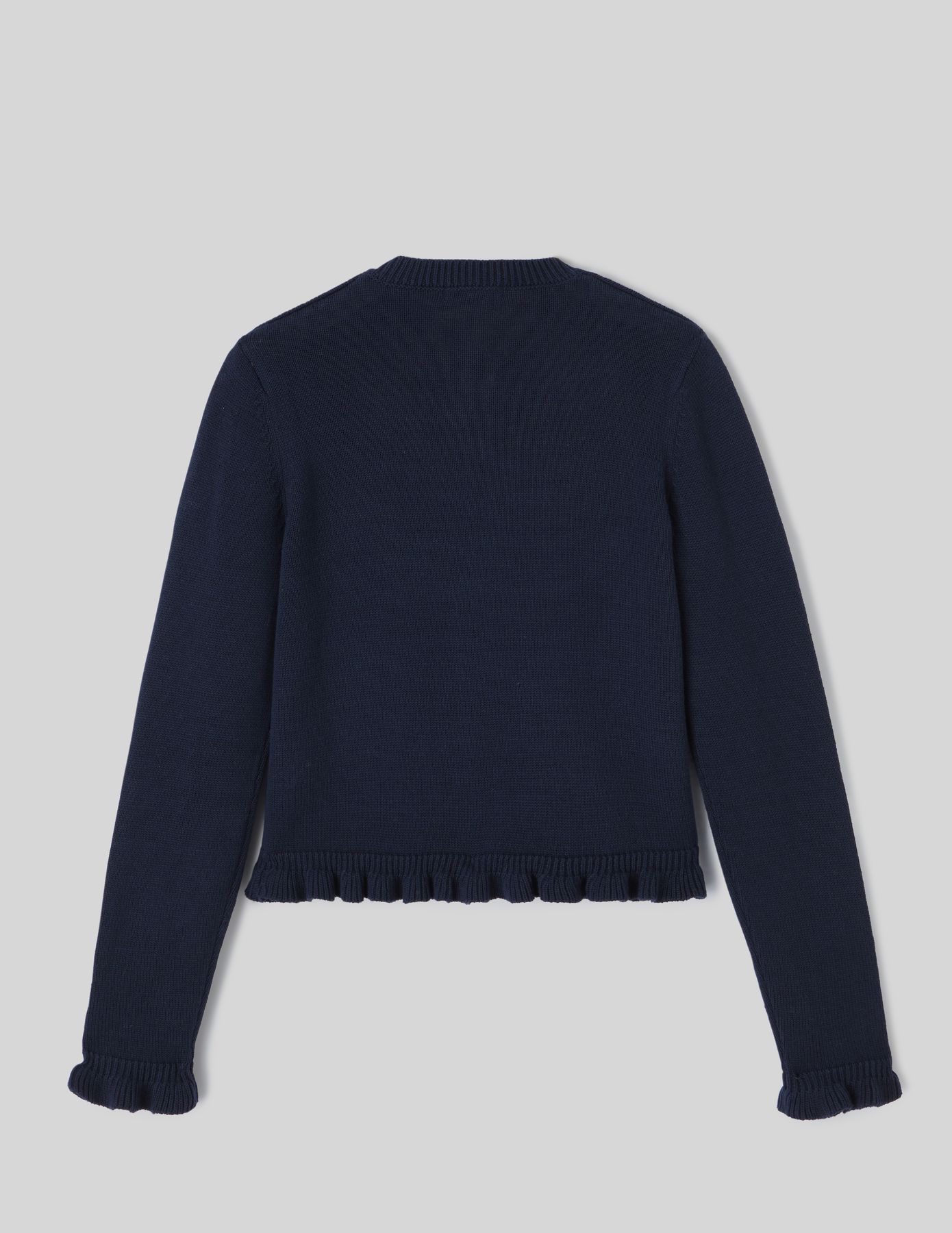 Gilet boutonn&eacute; &agrave; volants