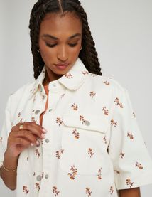 Veste manches courtes imprimée