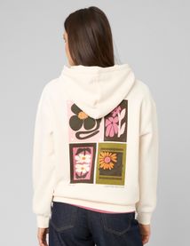 Sweat &agrave; capuche imprim&eacute; devant / dos