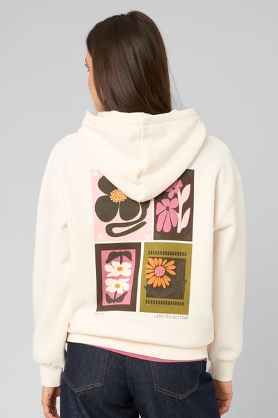 Sweat &agrave; capuche imprim&eacute; devant / dos