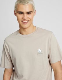 T-shirt brodé à message