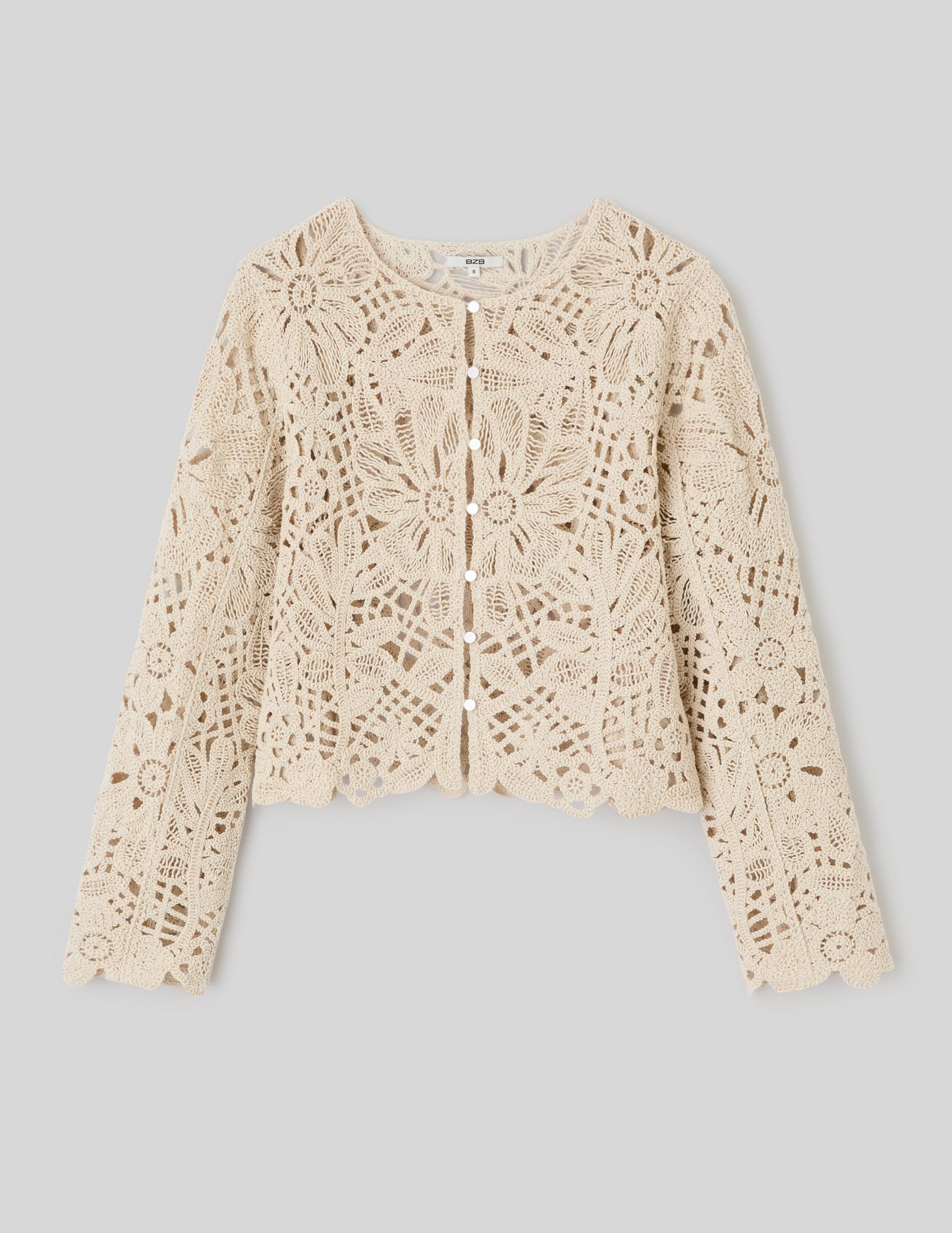 Veste crochet ajour&eacute;