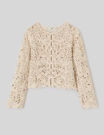 Veste crochet ajour&eacute;